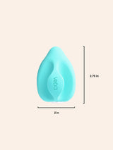 Vedo Yumi Finger Vibrator Teal MMURE Product Dimensions 