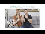 The Ohnut is a stretchy wearable is made from 4 rings that can be linked together or worn individually to control penetration depth and help relieve pain during sex.